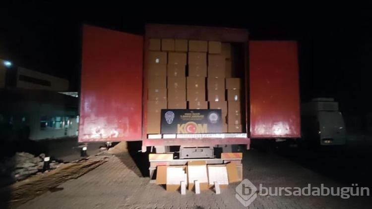 'Tiryaki' ile aramada 300 bin paket kaçak sigara ele geçirildi
