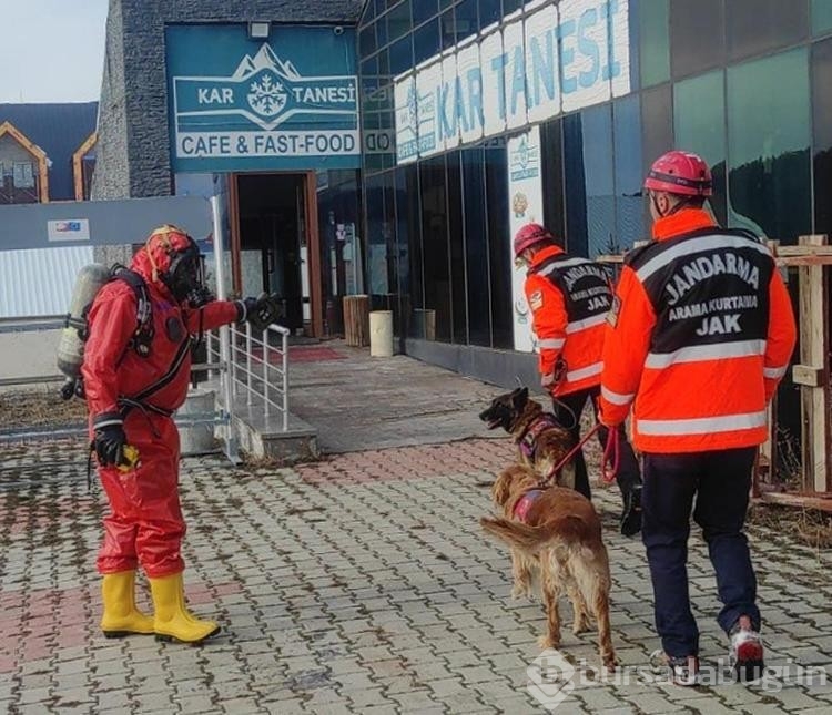 Sarıkamış Kayak Merkezi'nde tatbikat
