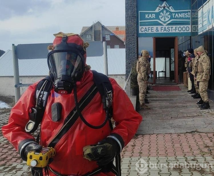 Sarıkamış Kayak Merkezi'nde tatbikat
