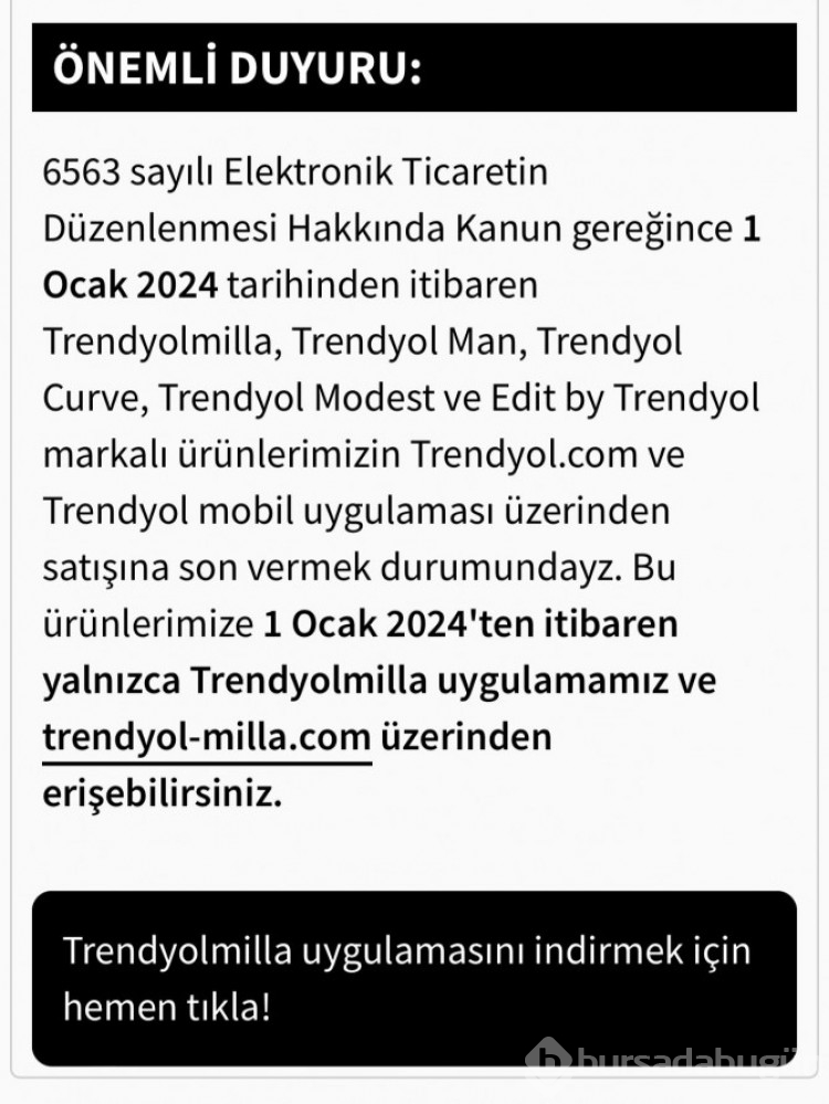 Trendyolmilla ve diğer Trendyol markaları neden Trendyol'da satılmayacak?