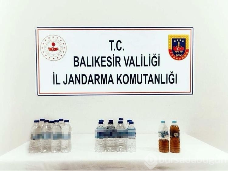 Balıkesir'de 2 bin 587 litre sahte ve kaçak içki ele geçirildi