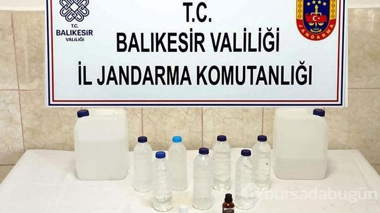 Balıkesir'de 2 bin 587 litre sahte ve kaçak içki ele geçirildi
