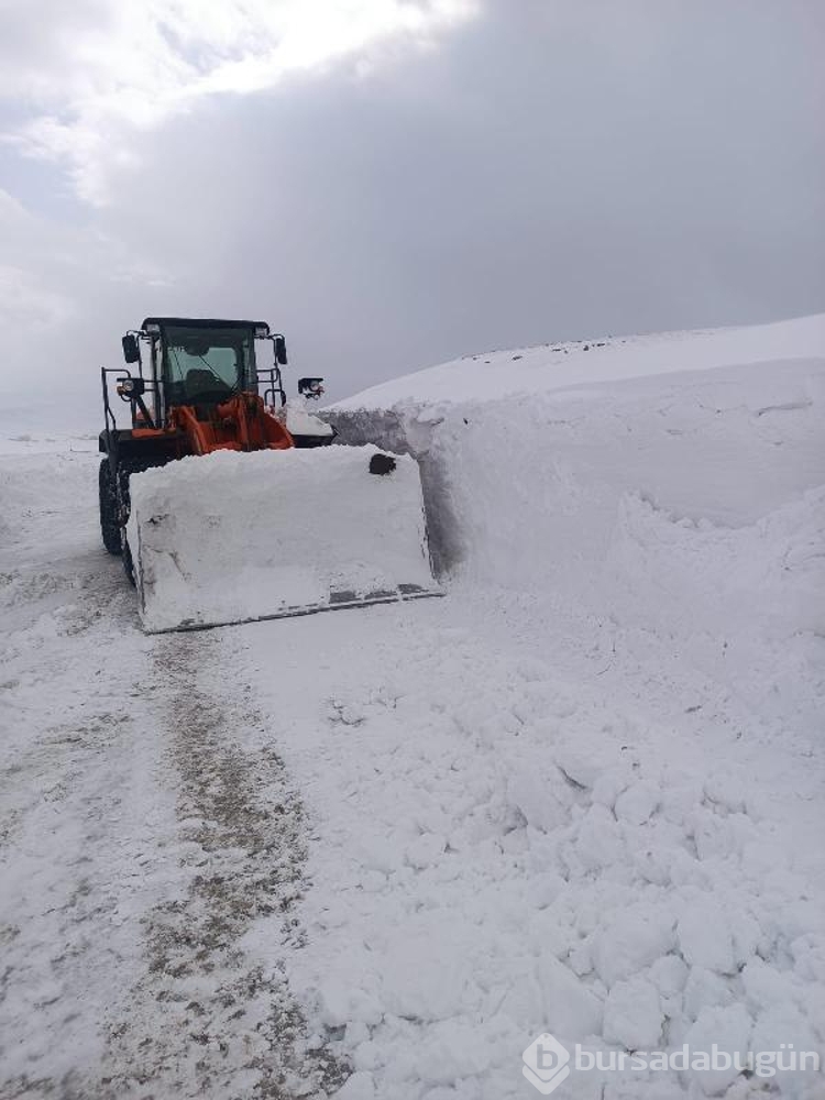 Rüzgarın savurduğu kar, 3 mahalle yolunu ulaşıma kapattı
