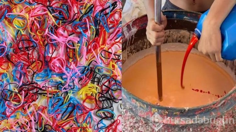 Kullanıp attığımız minik lastik tokaların imalatı çok zormuş