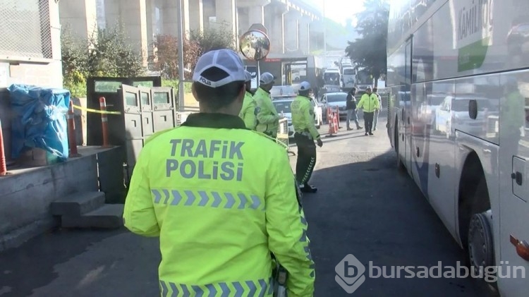 İstanbul'da otobüslere kış lastiği denetimi
