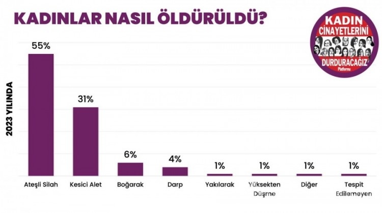 Kadın cinayetlerinde 2023 bilançosu: 11'i Bursa'da olmak üzere 315 kadın katledildi