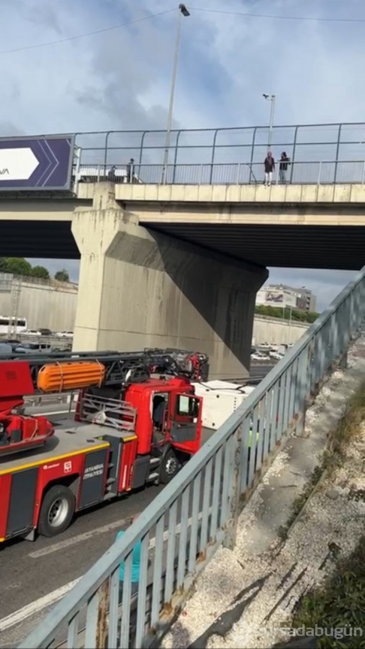 İstanbul'da TEM Otoyolu'nda yaşanan intihar girişiminin altından dram çıktı