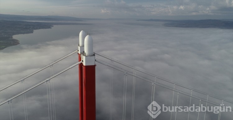 Çanakkale köprüsü sise büründü