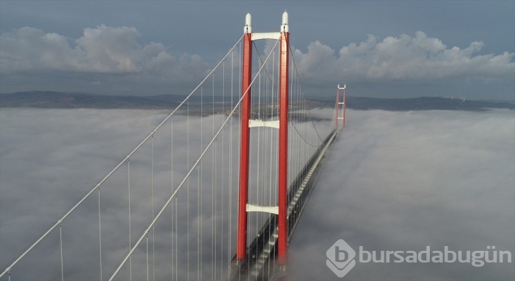 Çanakkale köprüsü sise büründü