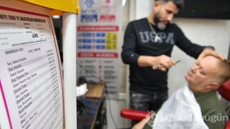 Antalya'da 'Lüks' tarifede tıraş 1100 lira
