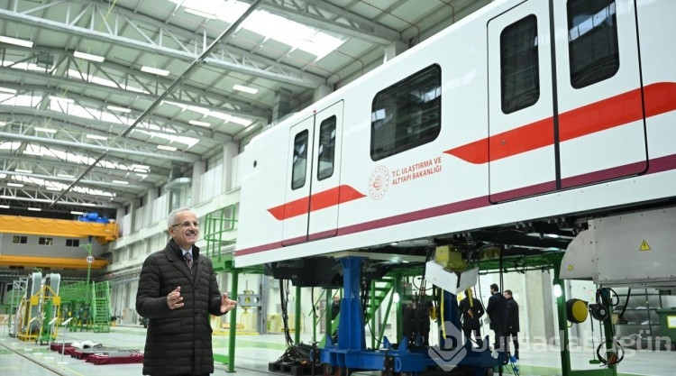 Sürücüsüz yerli tren seti hazır