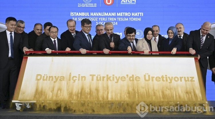 Sürücüsüz yerli tren seti hazır