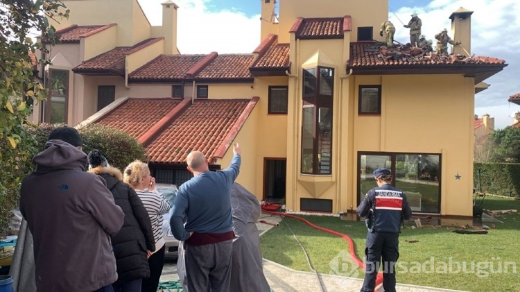 Sarıyer'de villada yangın paniği
