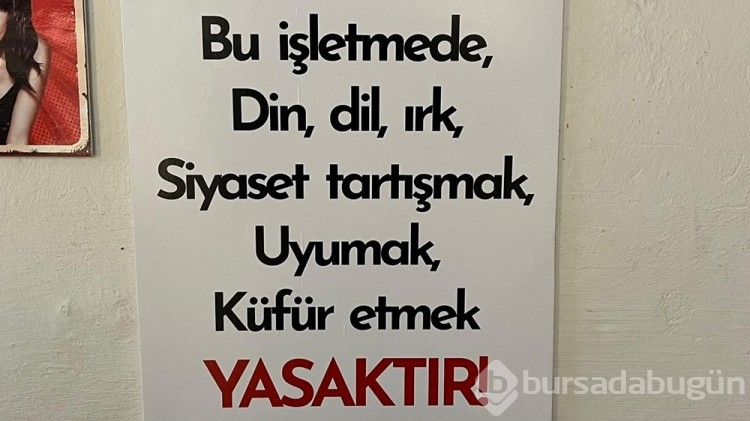 Çay ocağında siyaseti, küfürü ve uykuyu yasakladı