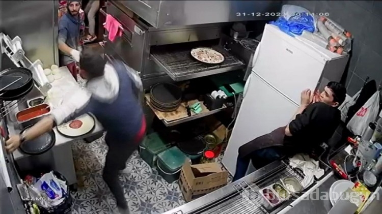 İstanbul'da pizzacıya park yeri baskını