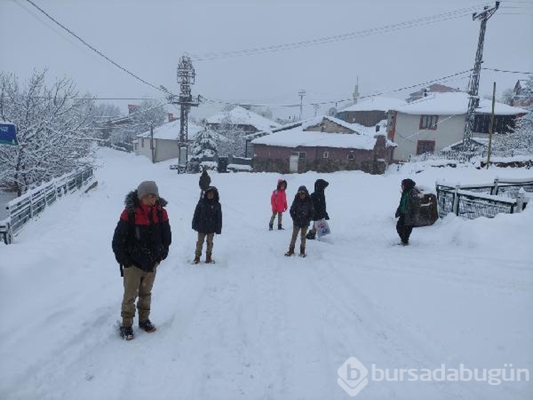 Karlıova'da kar etkili oldu
