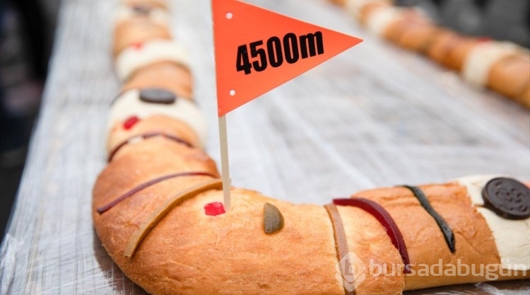 4.5 km'lik hamur işi Guinness rekorunu kırdı