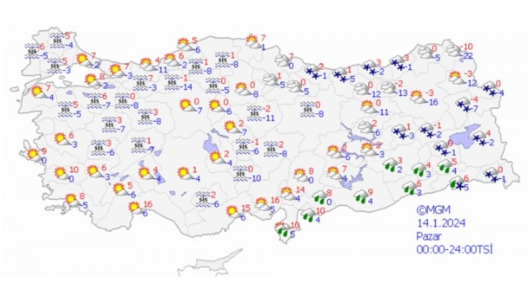 Meteoroloji'den 8 il için kuvvetli kar uyarısı