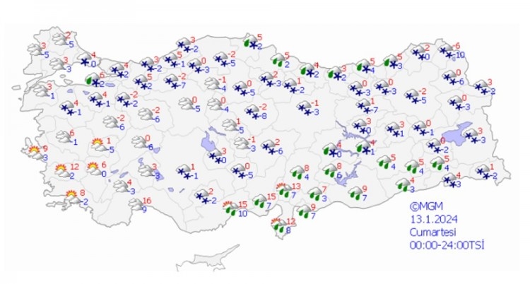 Meteoroloji'den 8 il için kuvvetli kar uyarısı