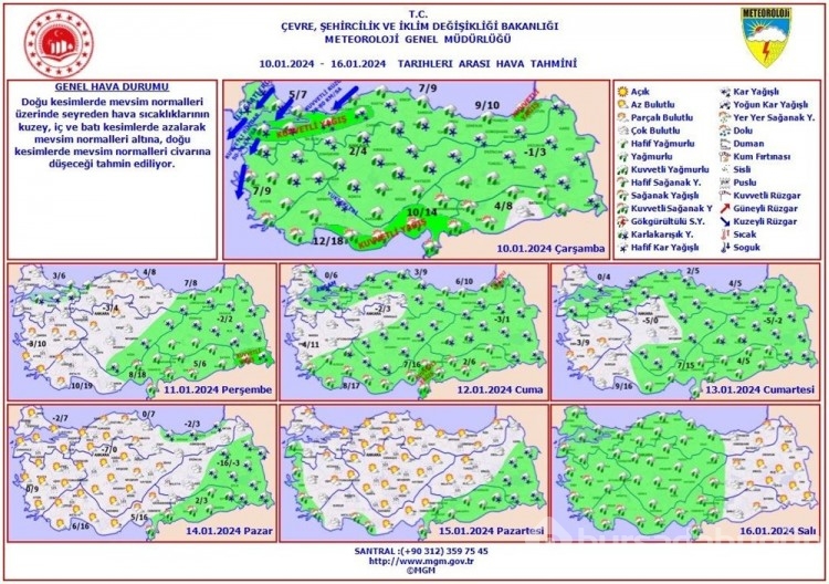 Meteoroloji'den 8 il için kuvvetli kar uyarısı