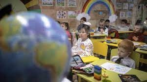 Ukrayna'da savaş nedeniyle yer altı okulları inşa ediliyor