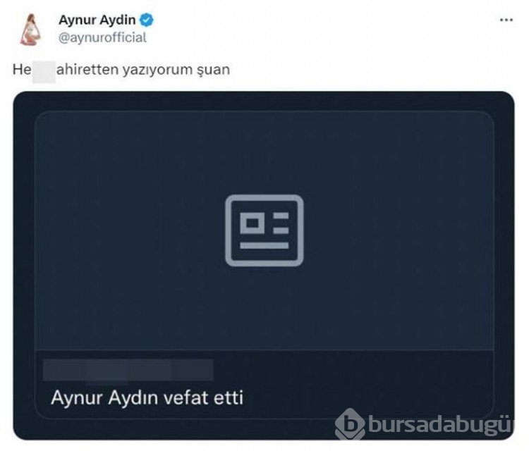 Aynur Aydın hakkında çıkan 'öldü' haberini tiye aldı!