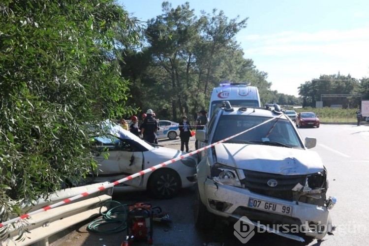 Antalya'da piknik yolunda kaza: 1 ölü, 2 yaralı