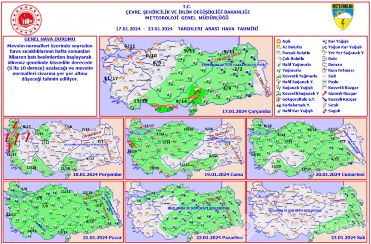 Hafta sonu sıcaklık 10 derece düşecek!