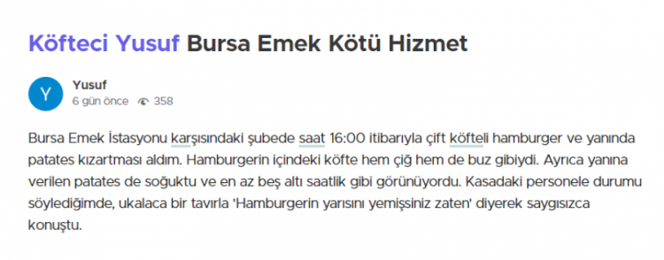 Köfteci Yusuf için şikayet var! Et dönerden çıkan böcek, pişmemiş köfte...