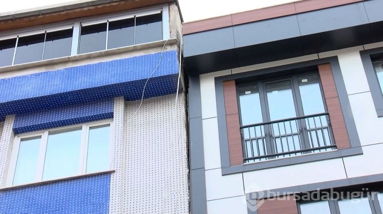 Gaziosmanpaşa'da yıkılma tehlikesi olan binalar için vinç desteği
