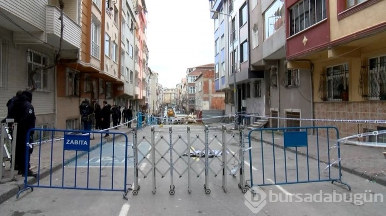 Gaziosmanpaşa'da yıkılma tehlikesi olan binalar için vinç desteği
