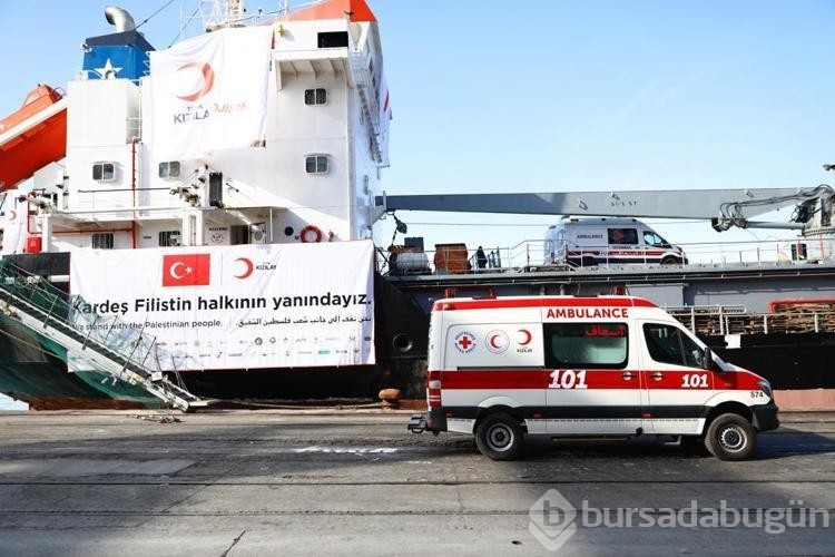 Türk Kızılay'ın yardım gemisi Gazze'ye doğru yola çıktı
