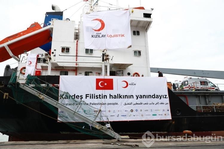 Türk Kızılay'ın yardım gemisi Gazze'ye doğru yola çıktı

