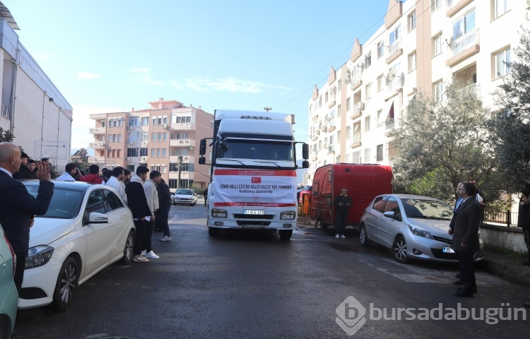 İzmir İl Milli Eğitim Müdürlüğünden Gazze'ye yardım tırı