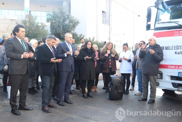 İzmir İl Milli Eğitim Müdürlüğünden Gazze'ye yardım tırı