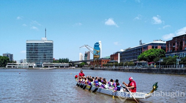 Arjantin'in geleneksel 'Dragon Boat' yarışları