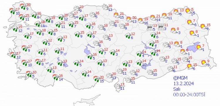 Meteoroloji'den 15 il için sarı kodlu uyarı 