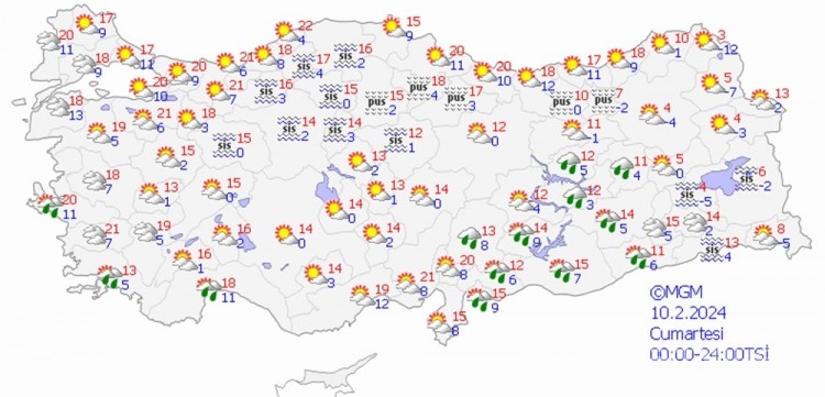Meteoroloji'den 15 il için sarı kodlu uyarı 
