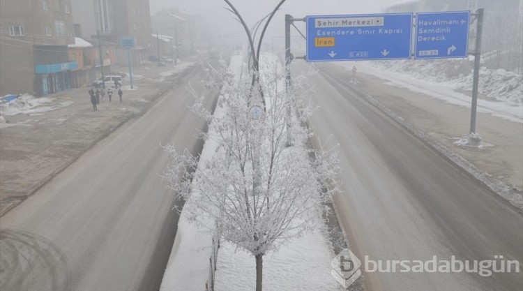 Hakkari'de soğuk hava etkisini sürdürüyor
