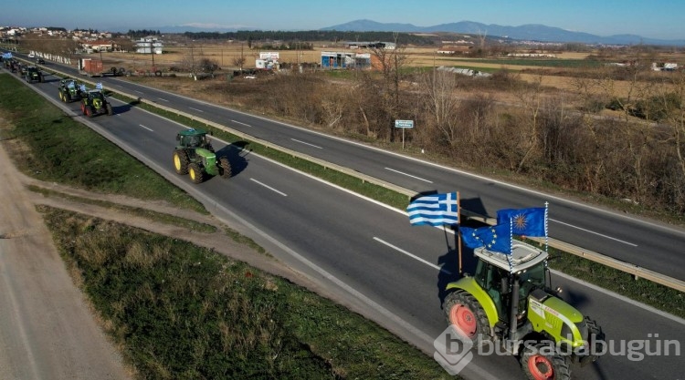Yunanistan'da çiftçiler sınırı kapattı
