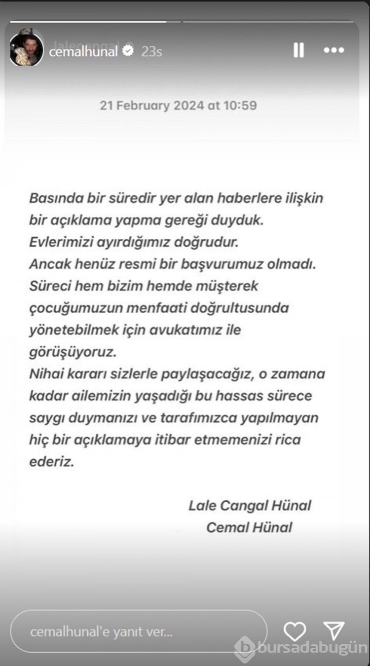 Cemal Hünal ile Lale Cangal boşanıyor mu?