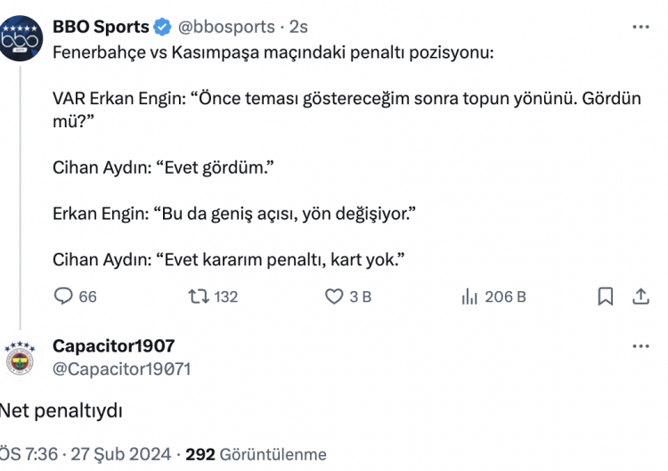 VAR kayıtları yayımlandı sosyal medya karıştı