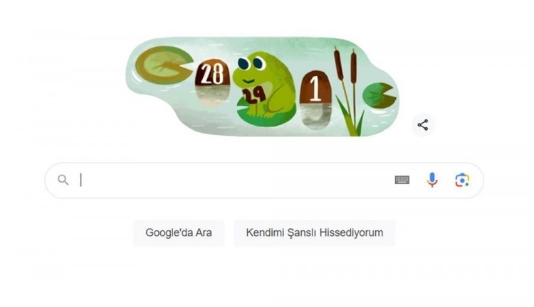 Google'dan 4 yılda bir gerçekleşen "artık yıla" özel Doodle