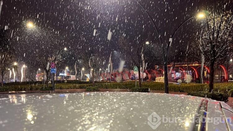 Mart ayında Bolu'da lapa lapa kar yağdı
