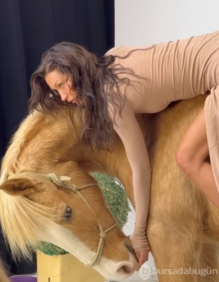 At üstünde poz veren Bella Hadid tepki çekti
