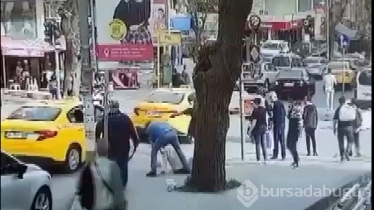 İstanbul'da taksiciden yayaya yumruk
