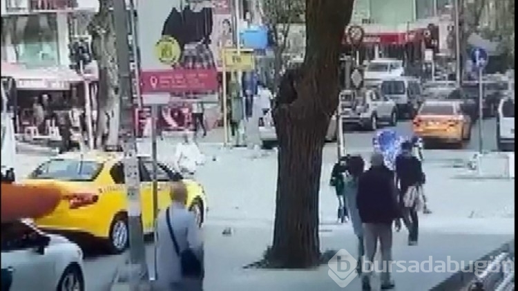 İstanbul'da taksiciden yayaya yumruk
