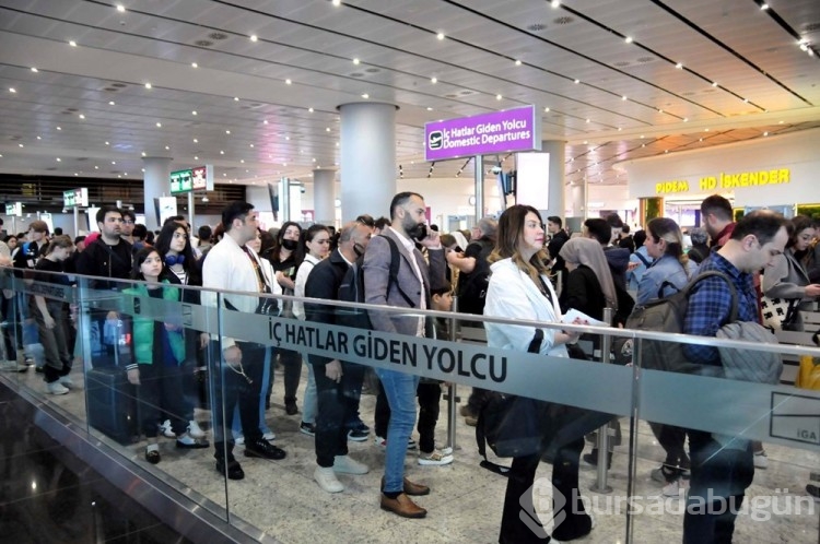 İstanbul Havalimanı'nda bayram tatili yoğunluğu
