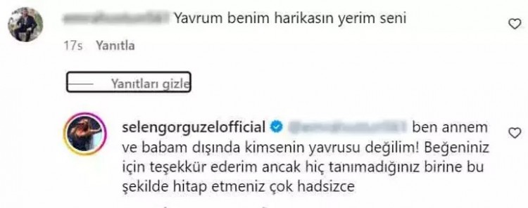 Selen Görgüzel takipçisinin yaptığı yoruma ateş püskürdü: Hadsiz!