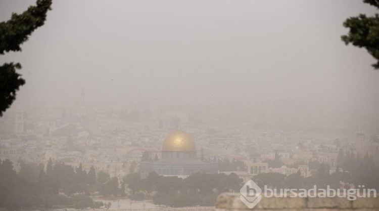 Kudüs'te kum fırtınası
